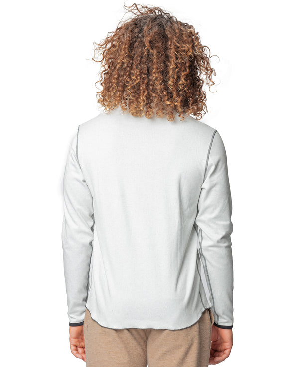 Andy Reversible 1/4 Zip Summer White