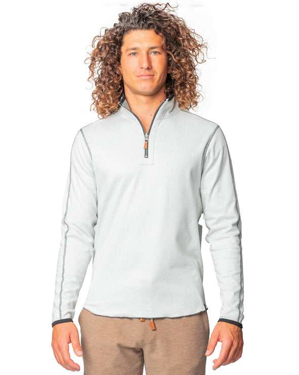 Andy Reversible 1/4 Zip Summer White